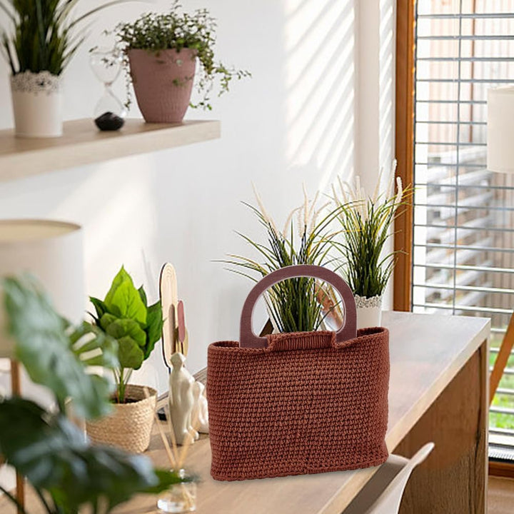 FREEBLOSS Häkelset Für Anfänger, Häkeltaschen Set Mit Holzgriff, Inklusive Häkelgarn, Häkelnadeln, H