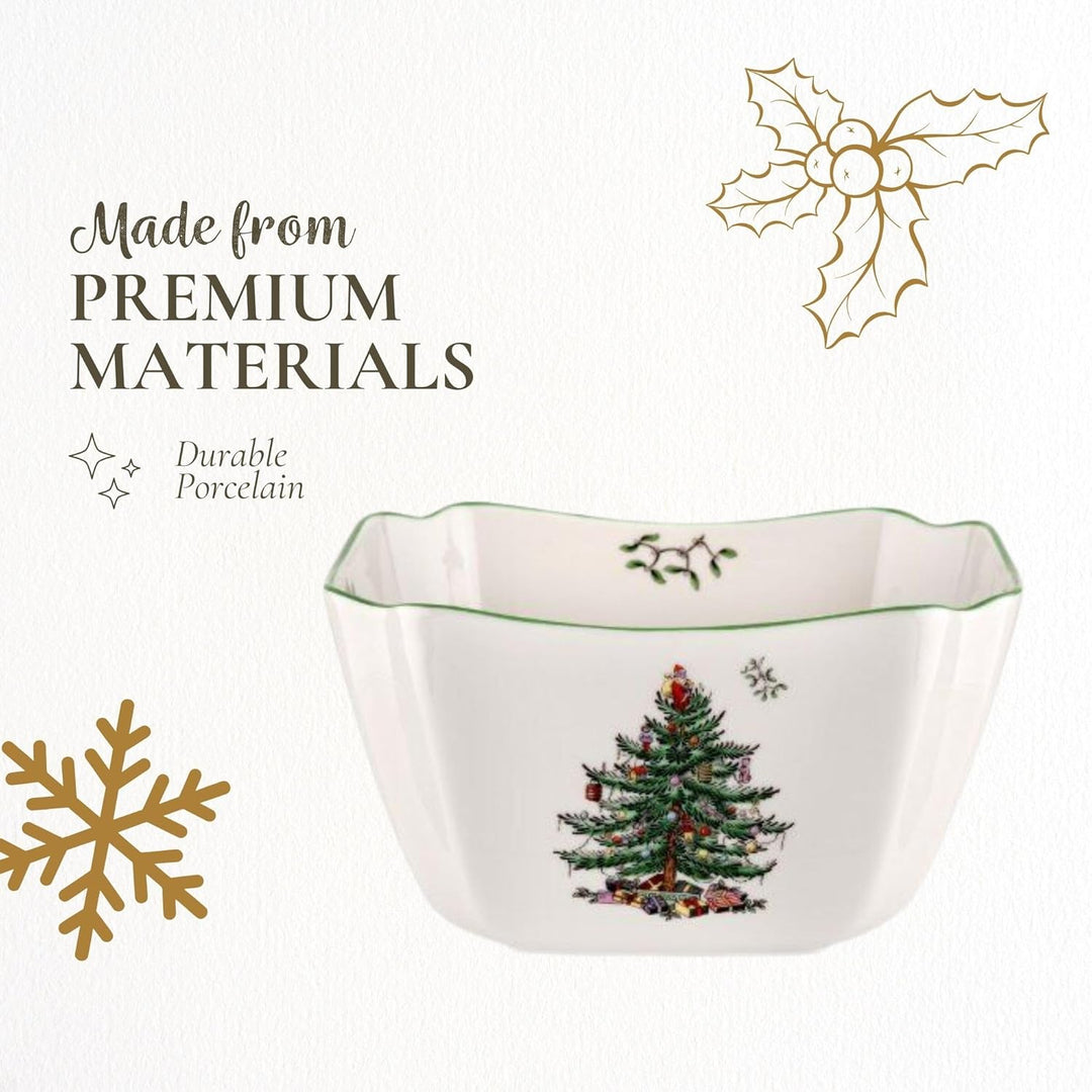 Spode Christmas Tree Square Bowl, Small by Spode