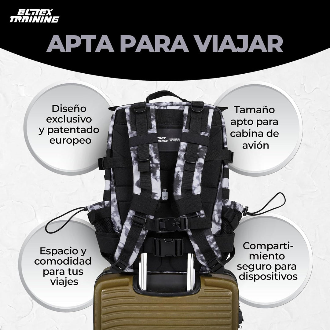 ELITRAINX ELITEX TRAINING Militär-Rucksack, wasserdicht, für Sport, Kabine, Flugzeug, Fitnessstudio,