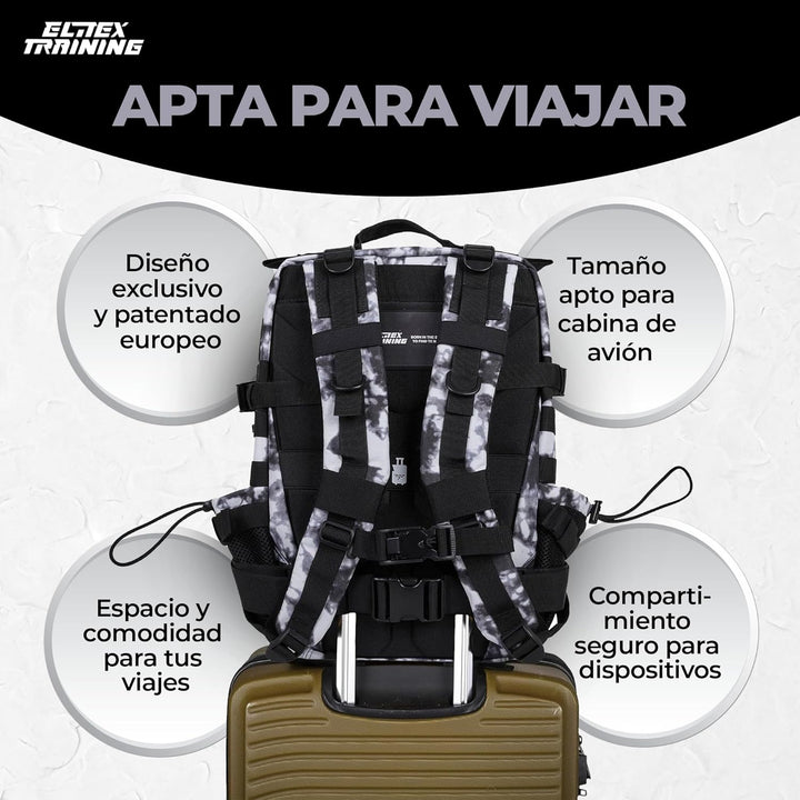 ELITRAINX ELITEX TRAINING Militär-Rucksack, wasserdicht, für Sport, Kabine, Flugzeug, Fitnessstudio,
