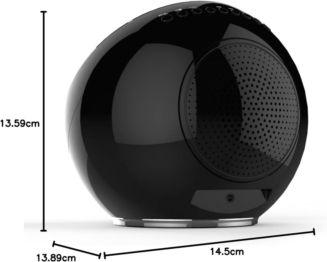 NASA - Wetterstation und Bluetooth-Lautsprecher WSP1500 Schwarz - 2 Aussensensoren - Lieferung mit N