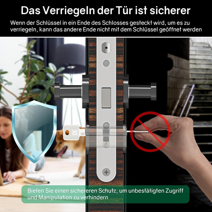MANICAF Schliesszylinder 25/40, Profilzylinder, Euro-Zylinder-Schloss, Schliesszylinder, Zylindersch