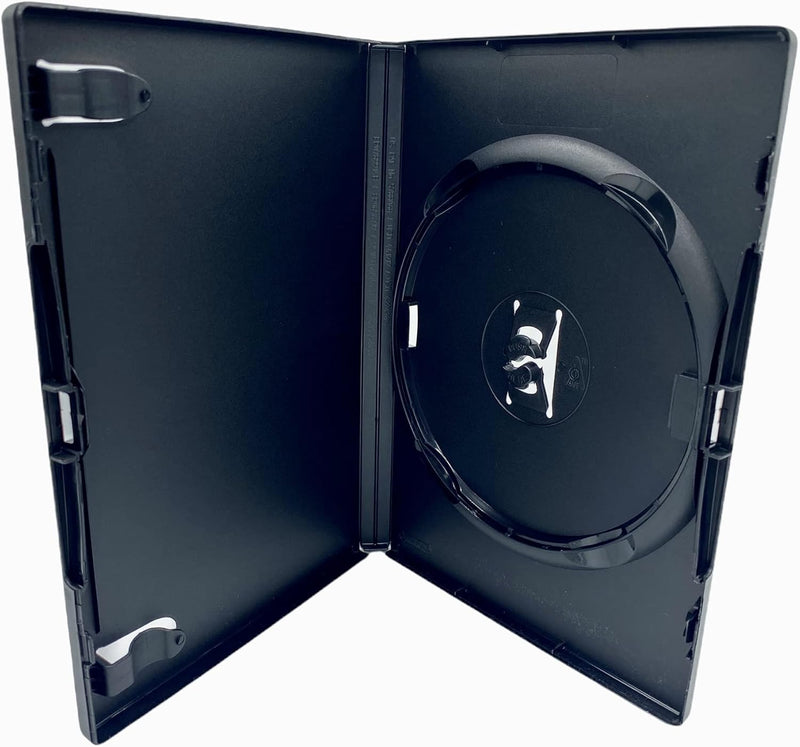 AMARAY DVD Hülle, Hüllen schwarz für 1 Disc 14mm - 25 Stück