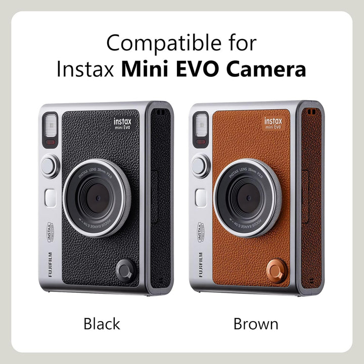 MUZIRI KINOKOO Tasche für Fuji Instax Mini EVO Sofortbildkamera – PU-Leder Mini EVO Schutzhülle im h