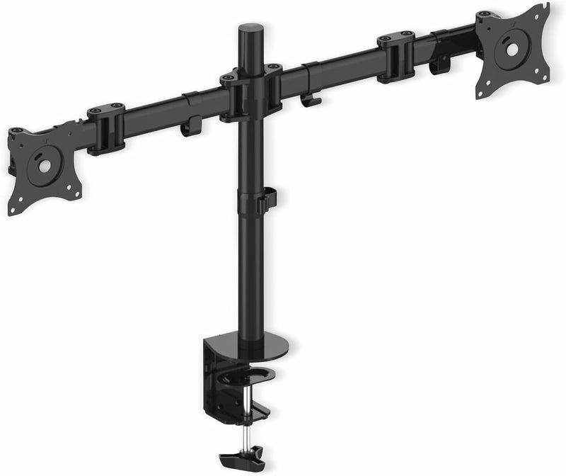 PureMounts PM-OFFICE-02 Schreibtischhalterung für 2 Monitore 33-69 cm (13-27 Zoll), neigbar: -45° bi