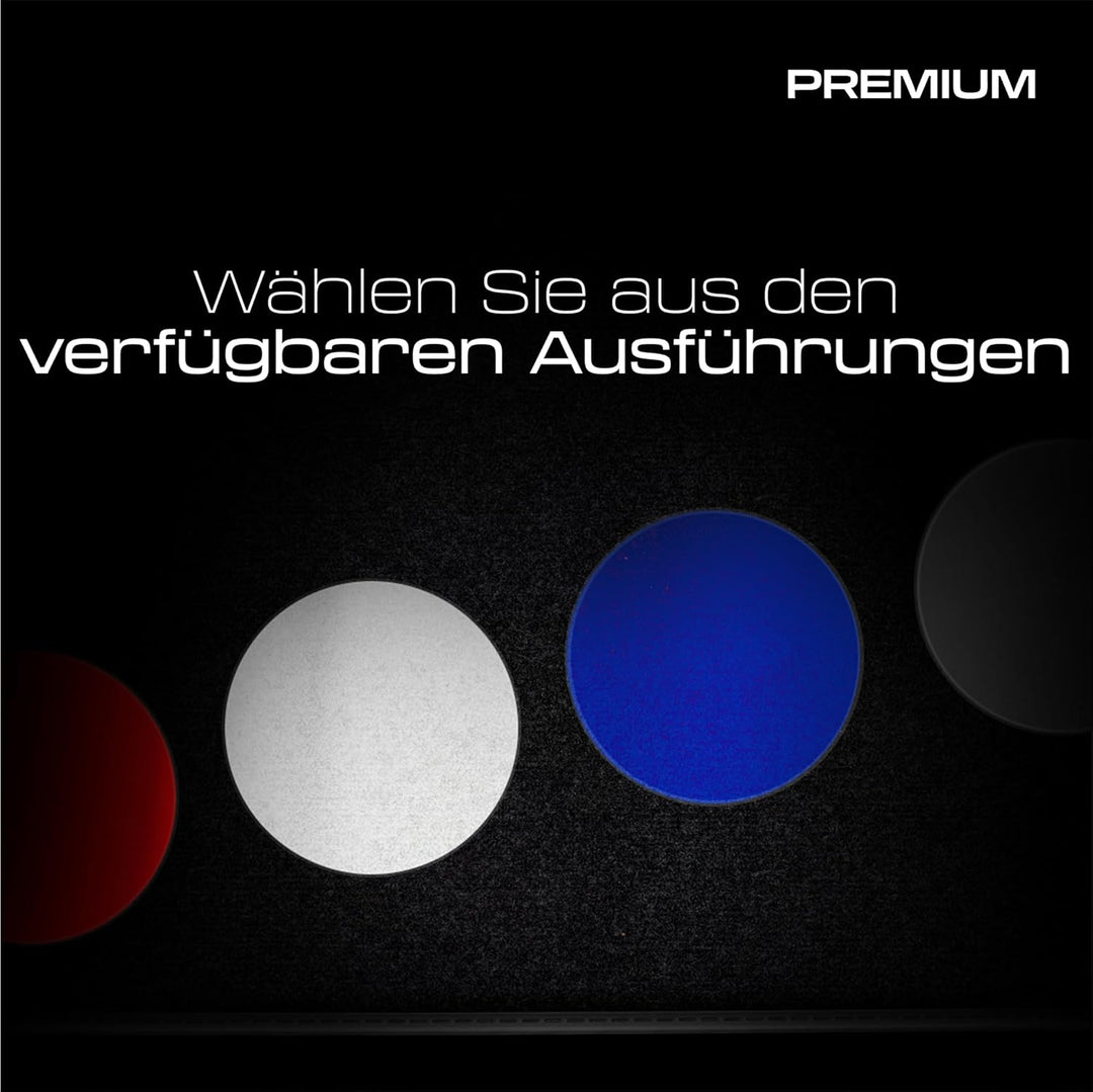 MOTOS Premium Velours-Fussmatten passend für Volvo XC90 II ab 2015 - Premium, Matt, Rot-Blau fussmat