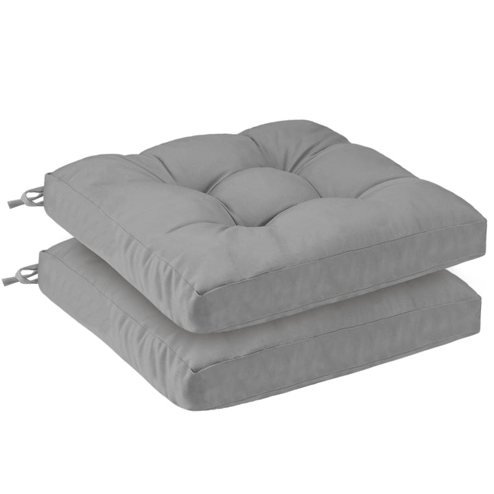2er Set Sitzkissen Outdoor wasserdicht 40x40x8 cm – UV-beständige Polster für Gartenstühle, Terrasse