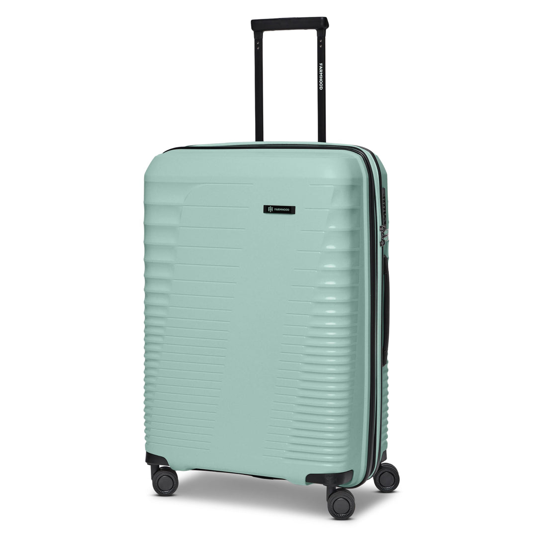 Eco Edition Mittelgrosser Hartschalen Koffer nachhaltig | Trolley 44 x 26 x 67 cm mit Dehnfalte von
