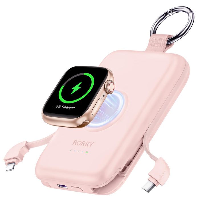 RORRY Power Bank,10000mAh PD 20W Leistung, Reise Schlüsselanhänger Ladegerät Kompatibel mit iPhone 1