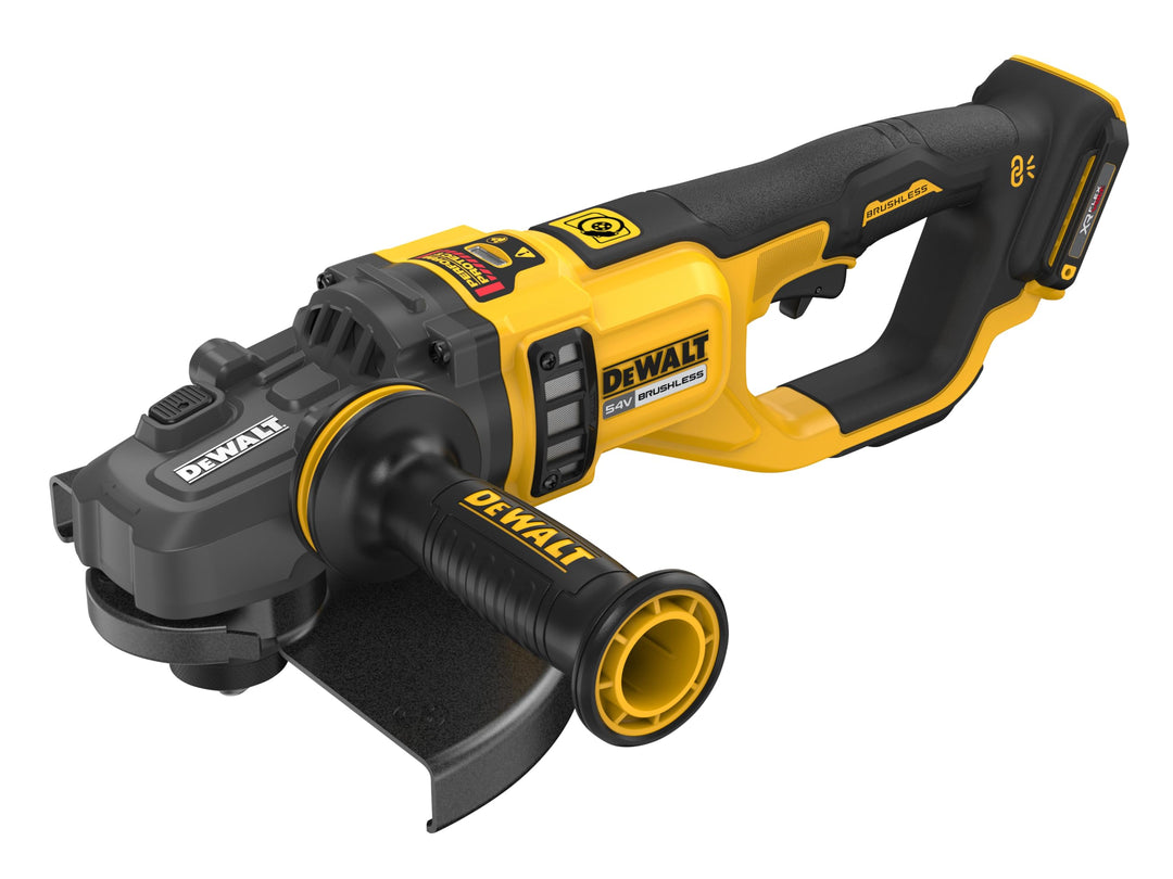 DeWALT Akku-Winkelschleifer DCG460NK-XJ 54V 230mm Trennschleifer Schleifmaschine mit Paddle-Schalter