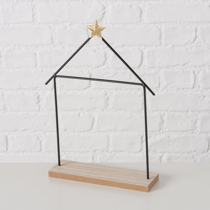 Boltze Home Minimalistische Weihnachtskrippe NATOS, 11 Figuren