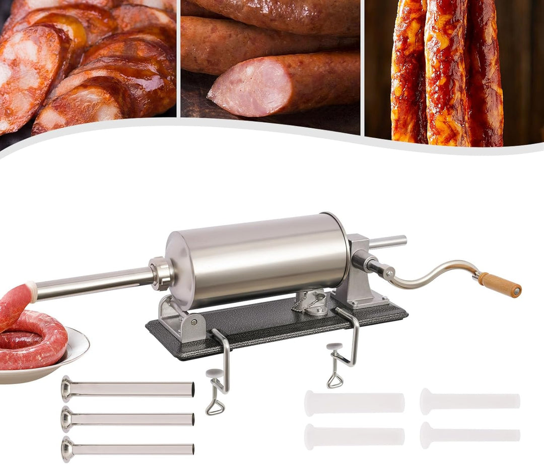 4L Edelstahl WurstfüLler Maschine WurstfüLlmaschine Wurstspritze Wurstpresse Hausgemachte Manuelle W