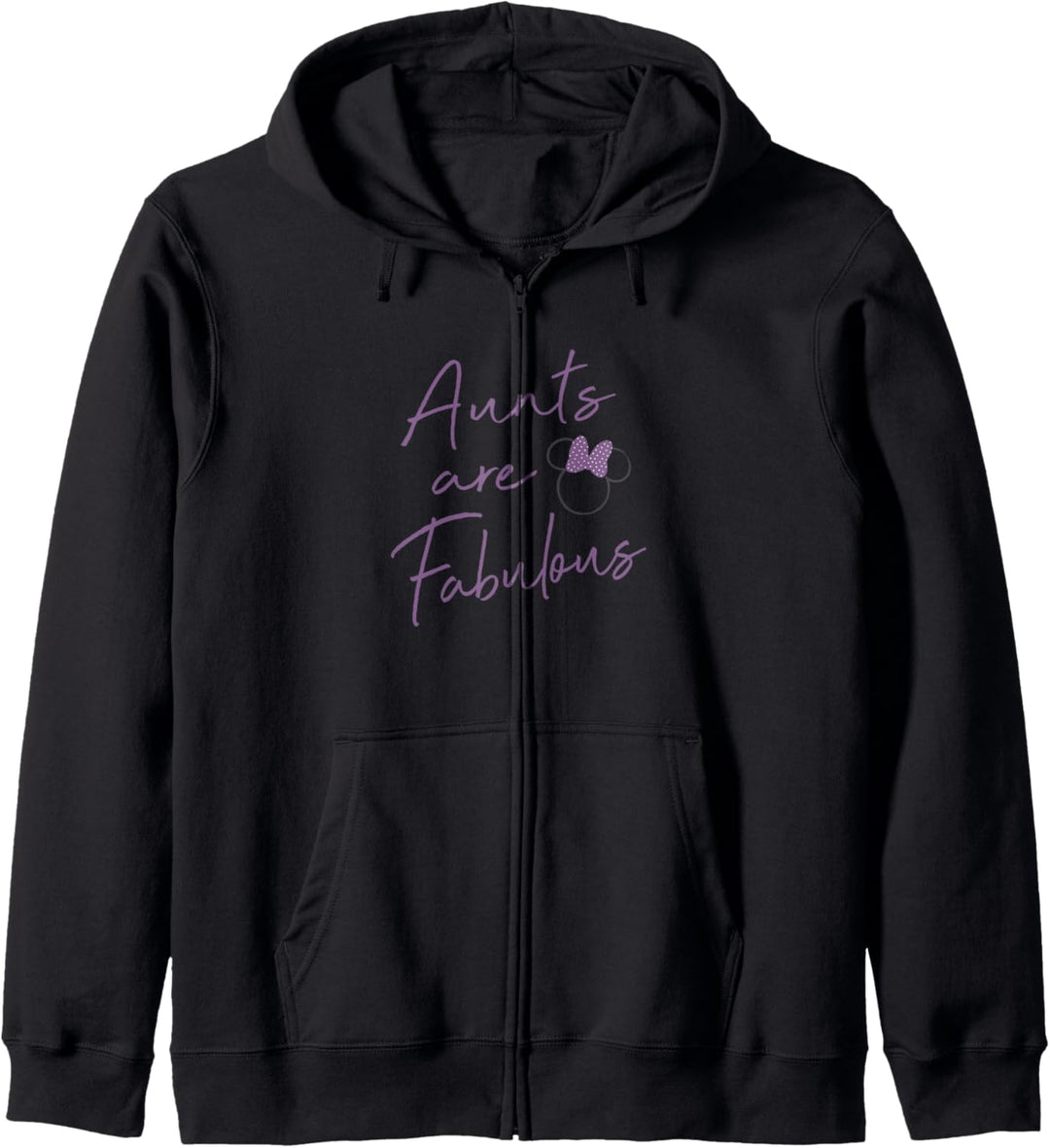 Disney Minnie Aunts Are Fabulous Purple Script Kapuzenjacke