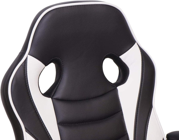 Mendler Bürostuhl HWC-F59, Schreibtischstuhl Drehstuhl Racing-Chair Gaming-Chair, Kunstleder -