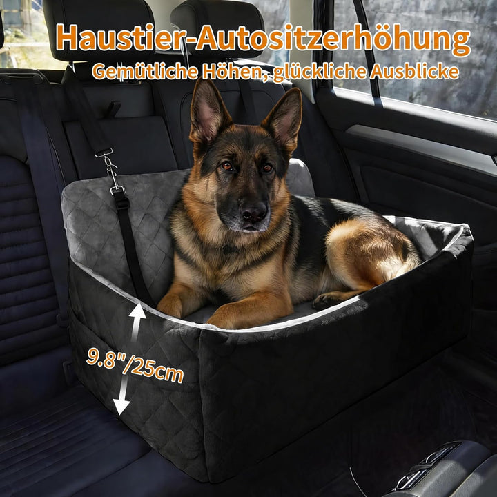 Garvee Hundeautositz 80x50x40cm Plüsch Hundebett Auto Rückbank Waschbar | Wolkenweicher Plüsch Pfleg