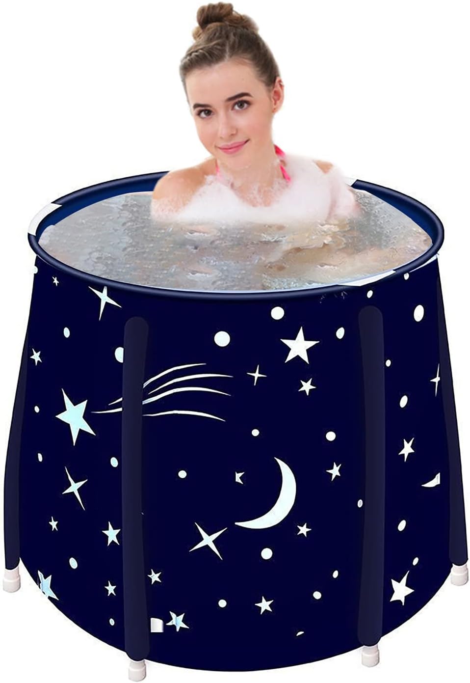 Sinbide Faltbare Badewanne, Tragbare Badewanne für Erwachsene & Kinder, Grosse Familie Badewanne für