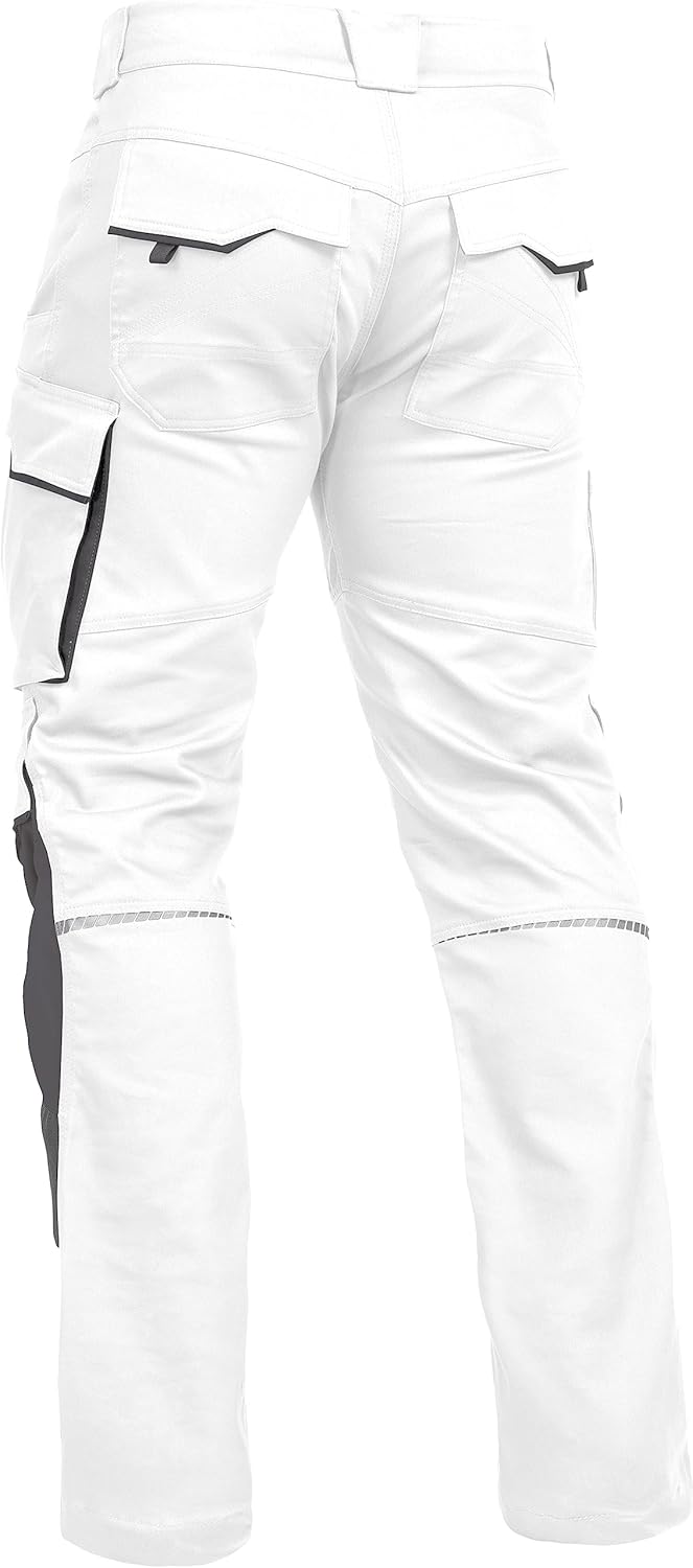 Leib Wächter Flex-Line Workwear Bundhose Arbeitshose mit Spandex (weiss/grau, 24)