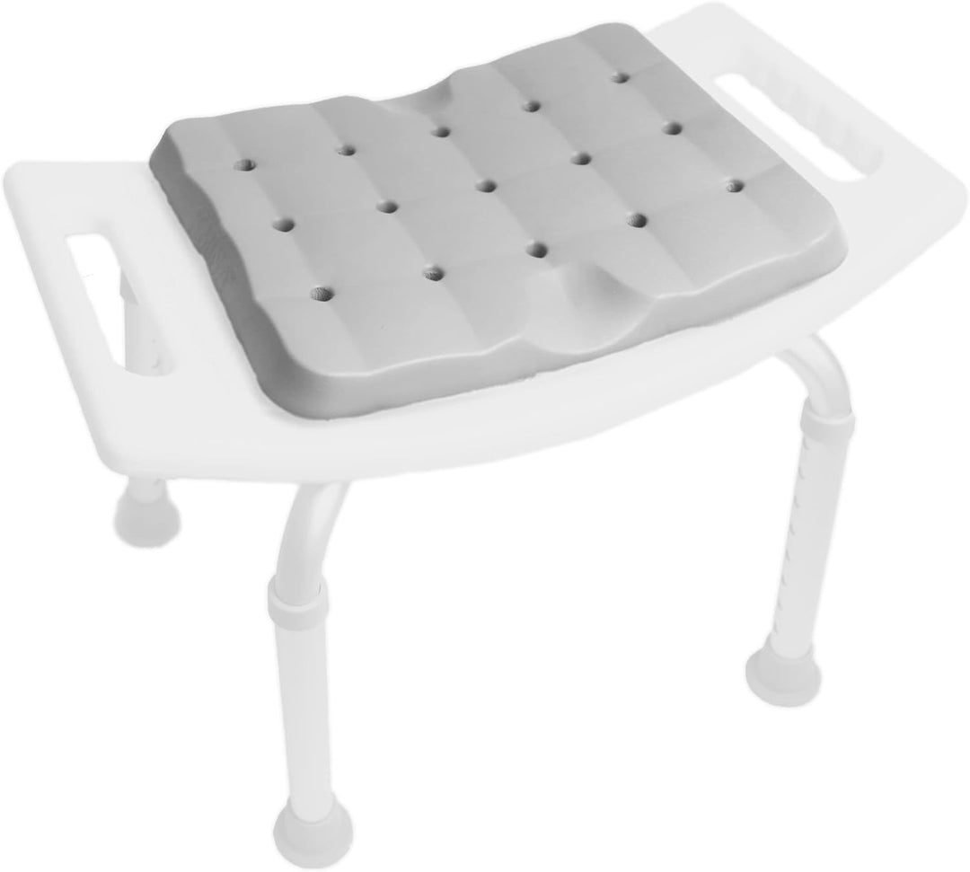 KMINA - Sitzkissen Dusche (35x27x3 cm, Hocker Nicht Enthalten), Duschhocker Kissen, 100% Wasserdicht