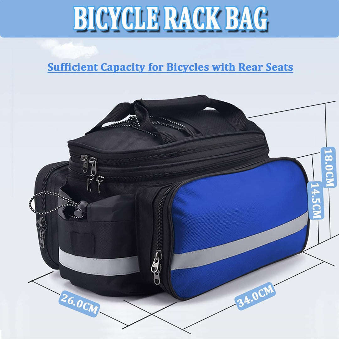Taeku Gepäckträgertasche, Multifunction Fahrradtasche 27L wasserdichte Fahrrad Seitentasche Gross Sa
