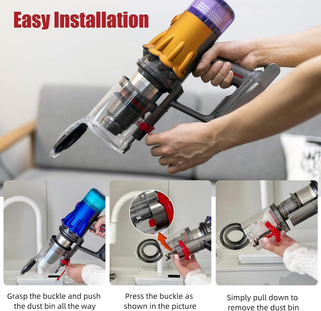 Staubbehälter für Dyson V12 SV18 SV20 Detect Slim/V10 Digital Slim Behälter Ersatzteile Staubeimer M