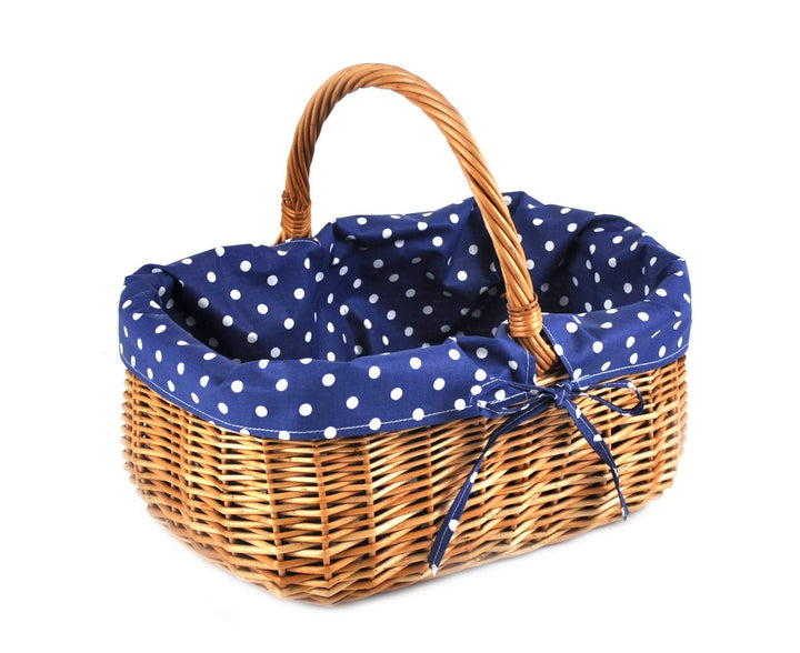 Korb Rattankorb Weidenkorb Einkaufskorb Picknickkorb Tragekorb Vollweide K12-014-SBW