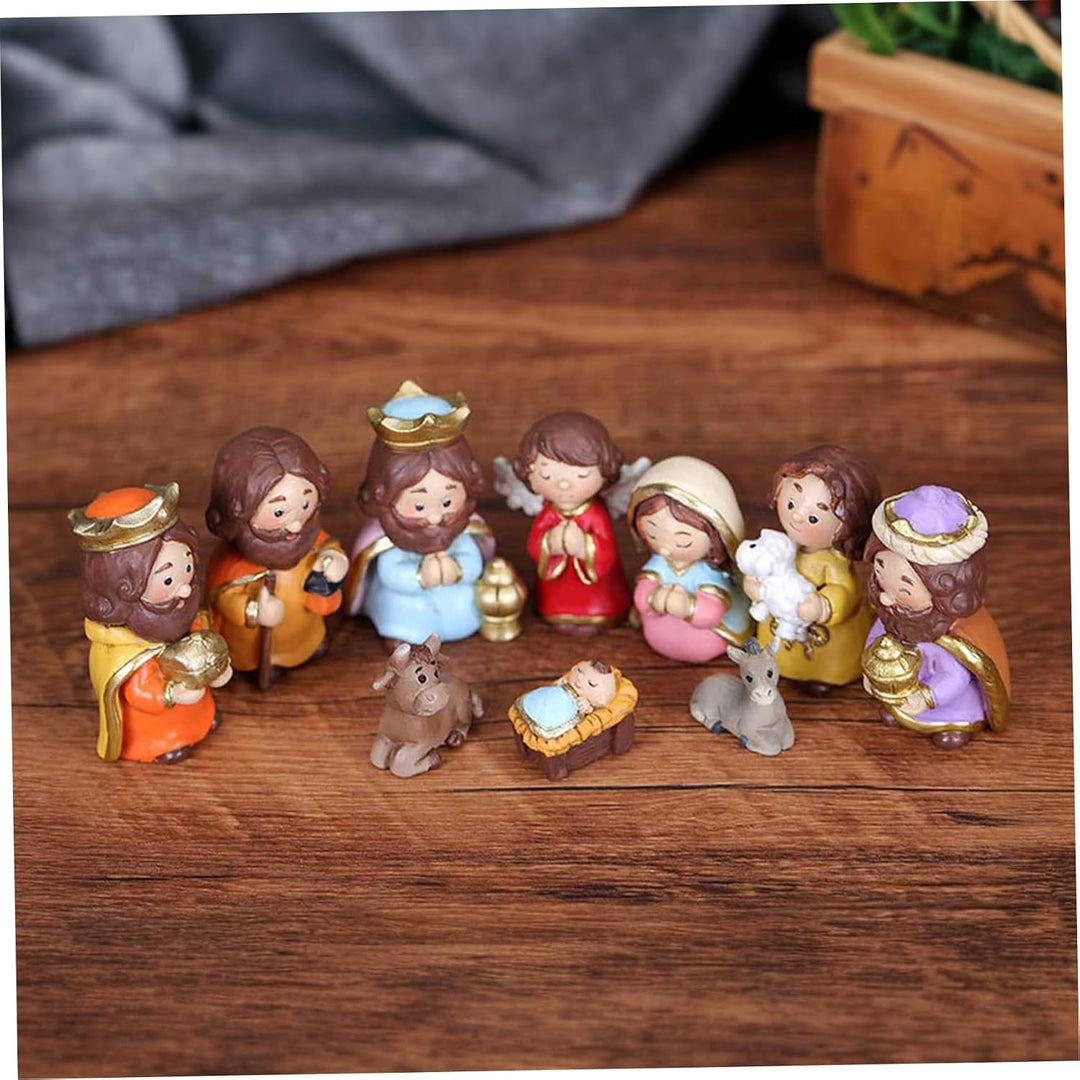 Realistische Krippe Set mit Jesuskind, Harz zahlt traditionelle Urlaubsheimtafeldekoration