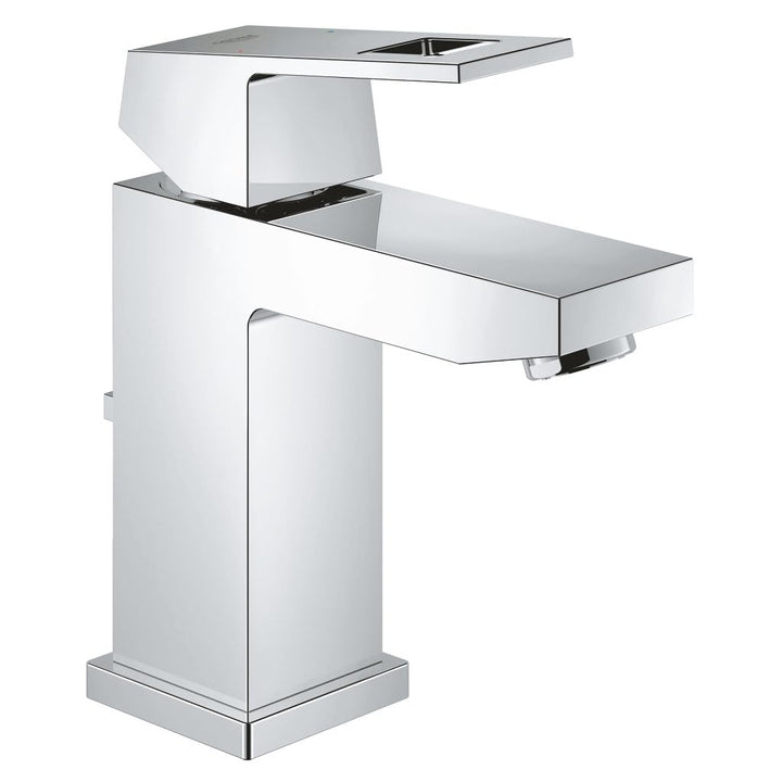 GROHE Eurocube | Badarmatur - Waschtischarmatur | EcoJoy, Zugstange, chrom | 2312700E Standard, Stan