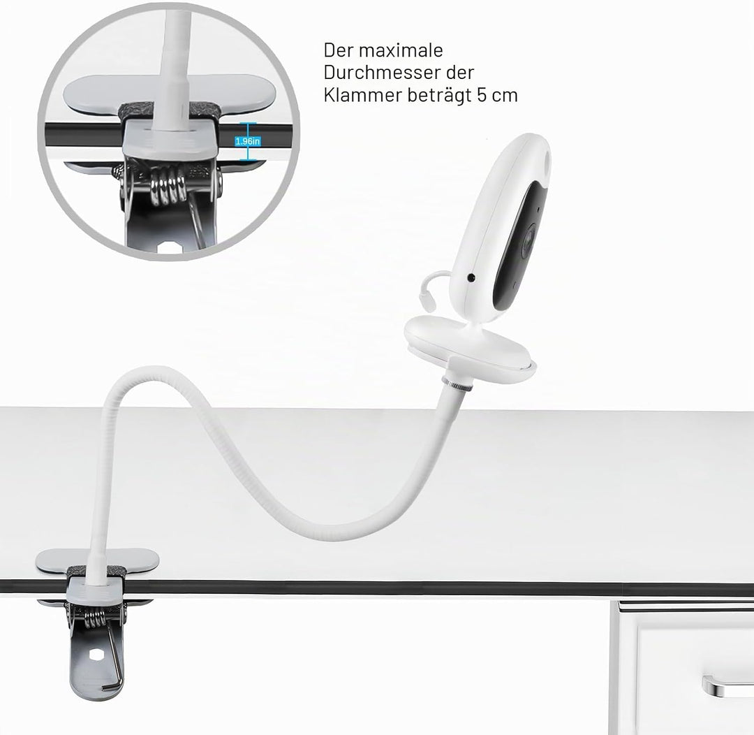 HOLACA Babyphone Halterung für BOIFUN Babyphone mit Kamera 2,4 Ghz, Flexibler Ständer Kompatibel mit