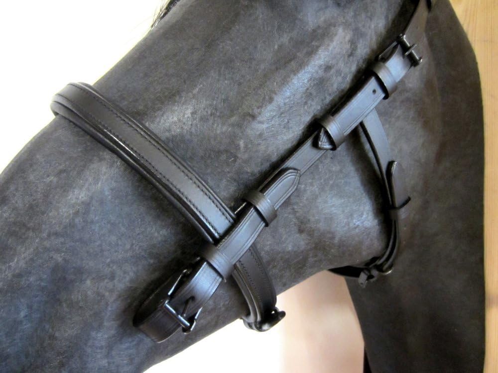 PS Pferdeartikel Weiche Spanisch - Barocke Trense Ameno Cob - Farbe Schwarz, Cob - Farbe Schwarz