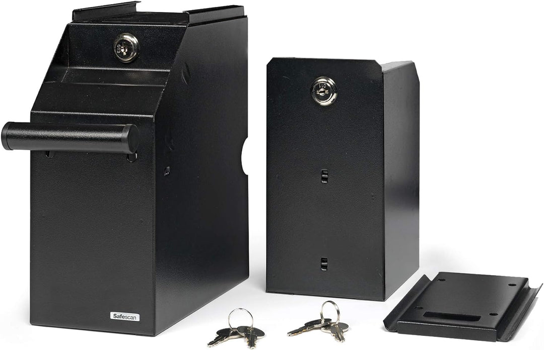 Safescan 4100 POS Safe (schwarz), sichere und diskrete Aufbewahrung von bis zu 300 Banknoten - perfe