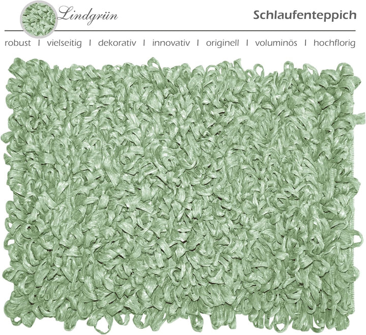 Lashuma Badezimmermatte flauschig Lindgrün, moderener Shaggy Teppich Grösse: 50x70 cm 50x70 cm Lindg