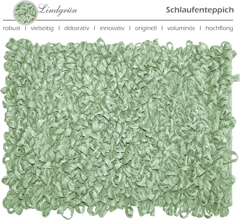 Lashuma Badezimmermatte flauschig Lindgrün, moderener Shaggy Teppich Grösse: 50x70 cm 50x70 cm Lindg