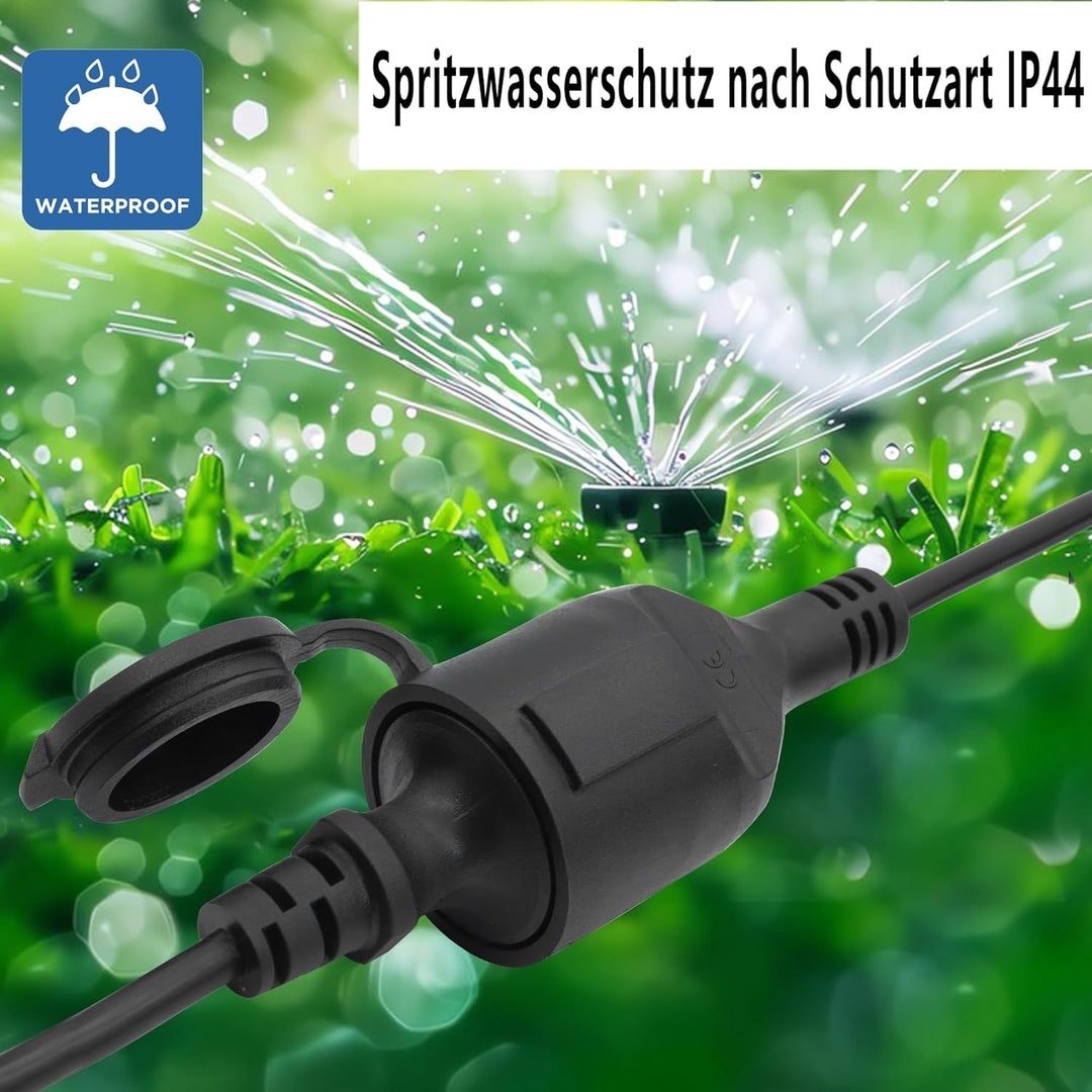 Schuko Verlängerungskabel mit Schalter 90 Grad Verlängerungskabel Outdoor mit Schuko Stecker,Netzkab