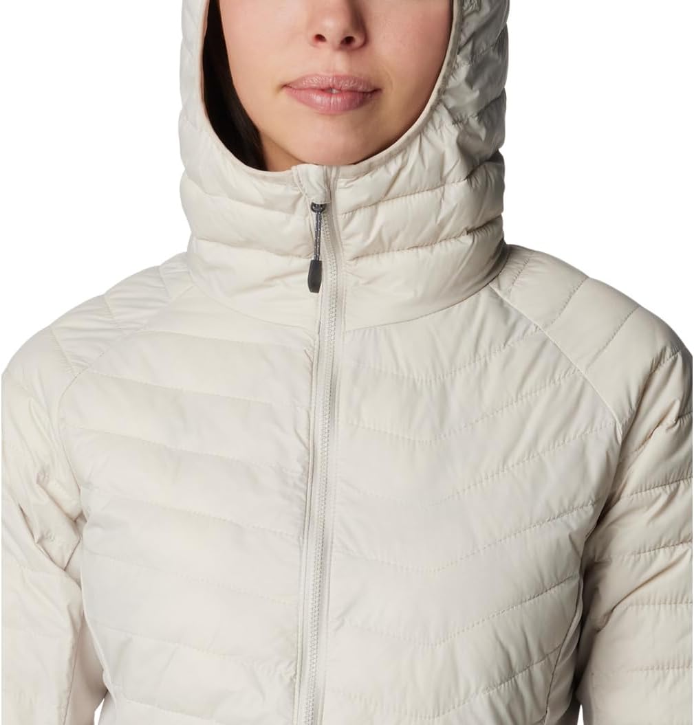 Columbia Damen Powder Pass Daunenjacke mit Kapuze XS Dark Stone, XS Dark Stone