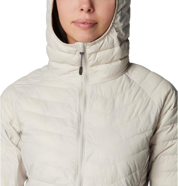 Columbia Damen Powder Pass Daunenjacke mit Kapuze XS Dark Stone, XS Dark Stone