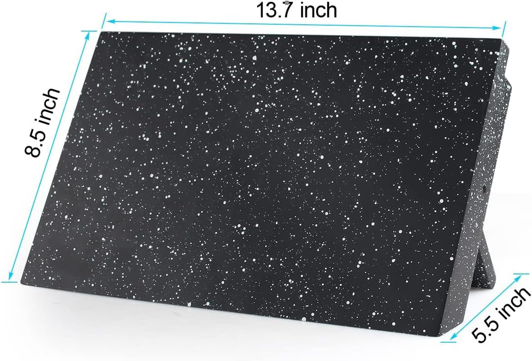 MOSFiATA Magnetischer Messerblock Ohne Messer 13,7 Zoll, Messerhalter Schwarz, Schwerpunktmagnet für