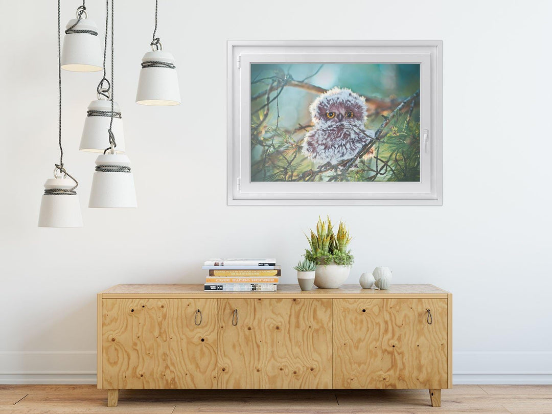 Fensterdeko I Sichtschutz Fenster-Sticker Selbsthaftend I Dekofolie für Bad, Küche, Kinderzimmer - W