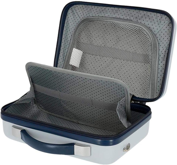 Disney Mickey Denim Kulturbeutel anpassbar mit Umhängetasche, Blau, 29 x 21 x 15 cm, starr, ABS 9,14