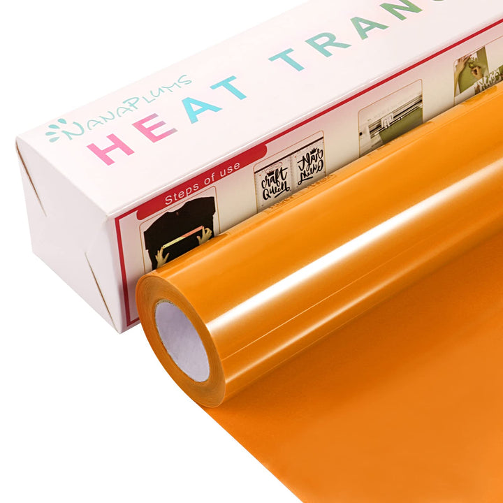 NANAPLUMS Plotterfolie Textil, 30.5cm×4m Flexfolie Plotter Textil, Bügelfolie für Textilien Transfer