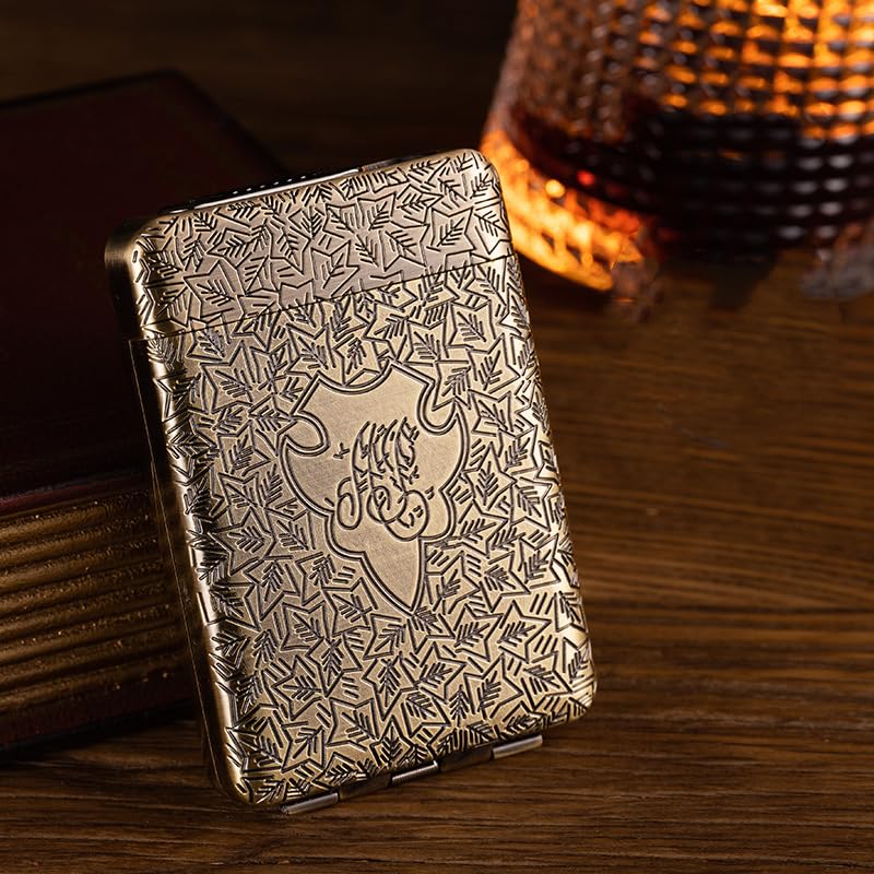 RWXCOW Zigarettenetui Aus Metall, Für Mann Und Frau, Für 14 Zigaretten, Peaky Blinders Merchandise,