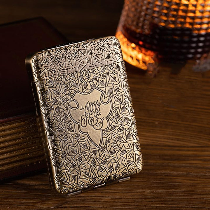 RWXCOW Zigarettenetui Aus Metall, Für Mann Und Frau, Für 14 Zigaretten, Peaky Blinders Merchandise,