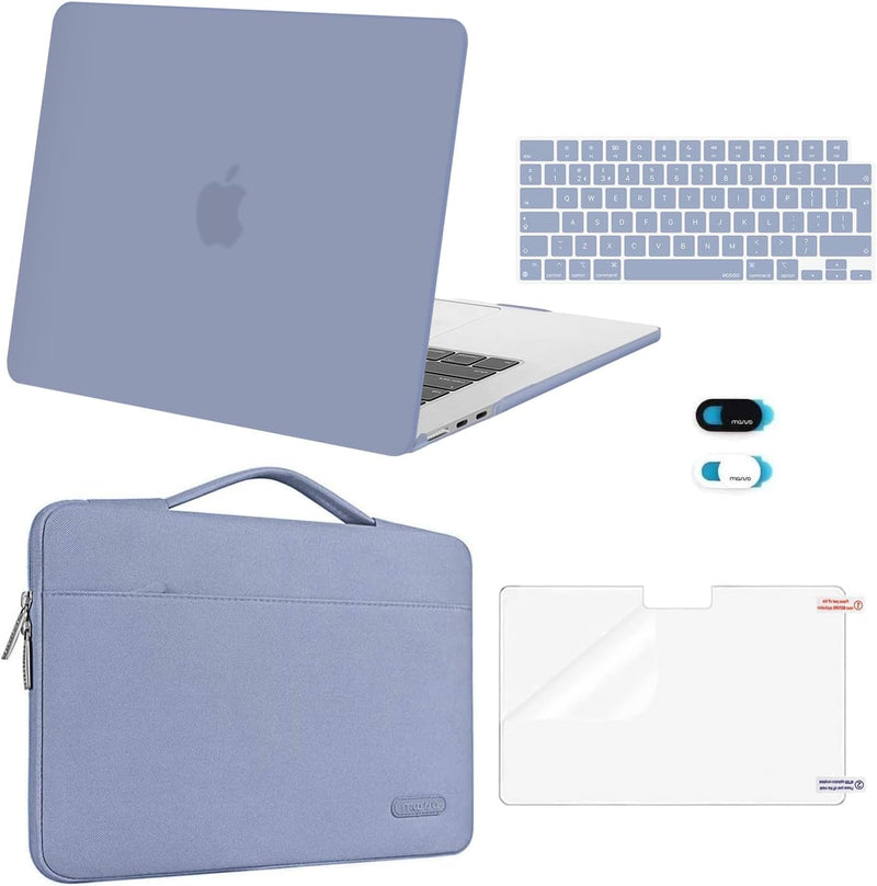 MOSISO Hülle Kompatibel mit MacBook Air 15 Zoll 2023 2024 Freigabe A2941 mit M2 Chip Touch ID,Plasti