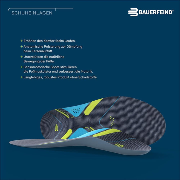 BAUERFEIND Sport-Einlegesohlen für Laufschuhe Run Performance Insoles 1 Paar Sport-Einlagen 36, 36