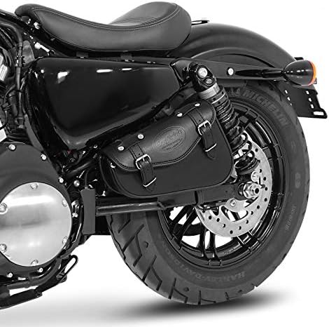 Craftride Motorrad Satteltasche für Custom Bikes Arizona schwarz rechts
