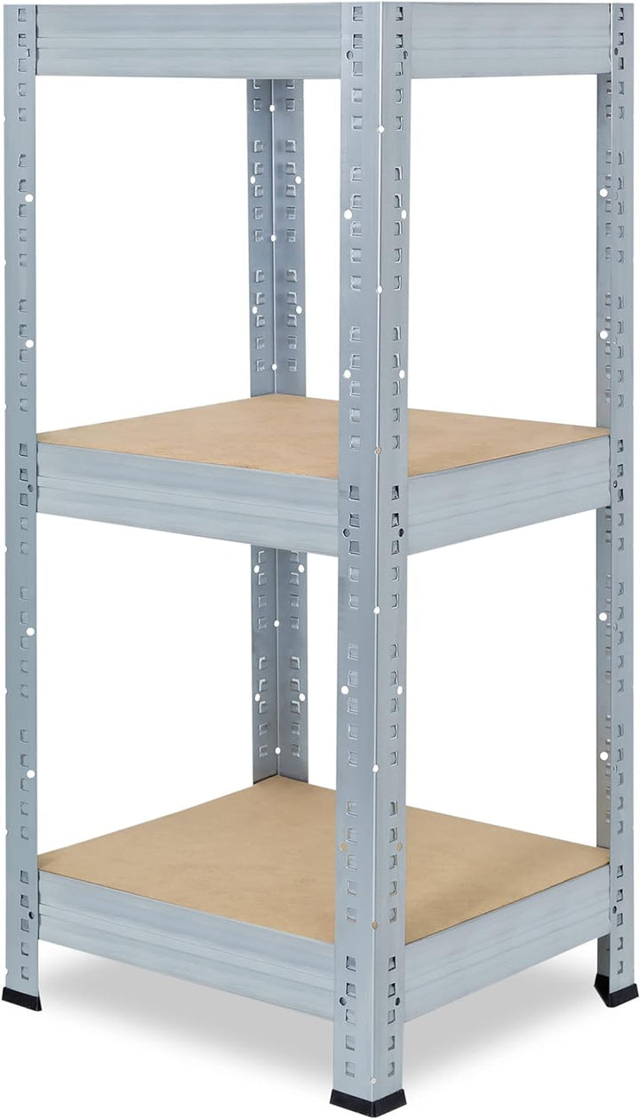 shelfplaza® 90x60x60cm Profi Schwerlastregal verzinkt/Metallregal mit 3 Böden à 200kg Tragkraft/Kell