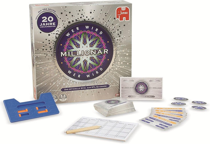 Jumbo Spiele - Wer wird Millionär - die Jubiläumsauflage der berühmten TV-Show als Brettspiel - Gese