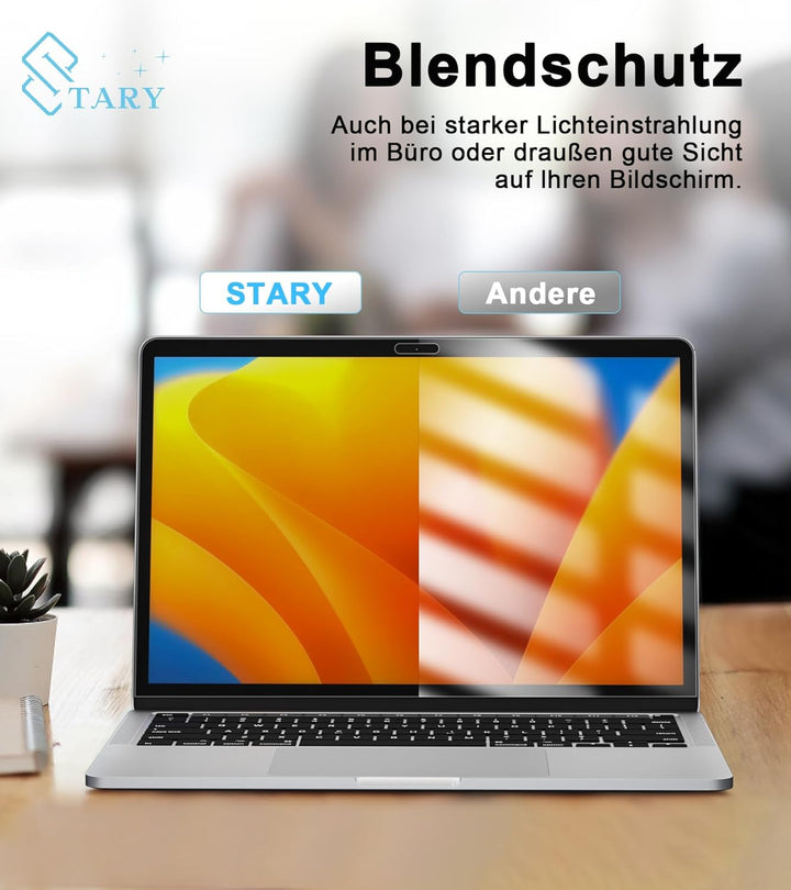 STARY 360° Blickschutzfolie für MacBook Pro 13 zoll (2016-2022) & MacBook Air 13 zoll (2018-2021),Se