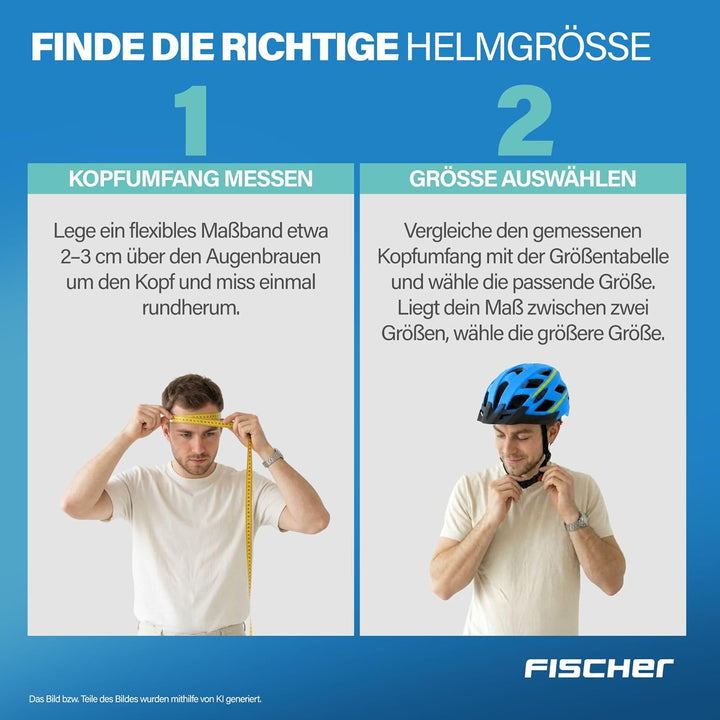 FISCHER Unisex – Erwachsene Urban Lano Fahrradhelm L/XL, 58-61 cm Blau-Gelb, L/XL, 58-61 cm Blau-Gel