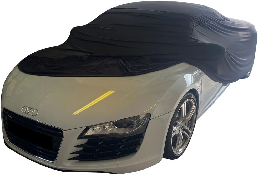 Star Cover Indoor Autoabdeckung passend für Audi R8 Coupe Cover SUPER Soft Stretch