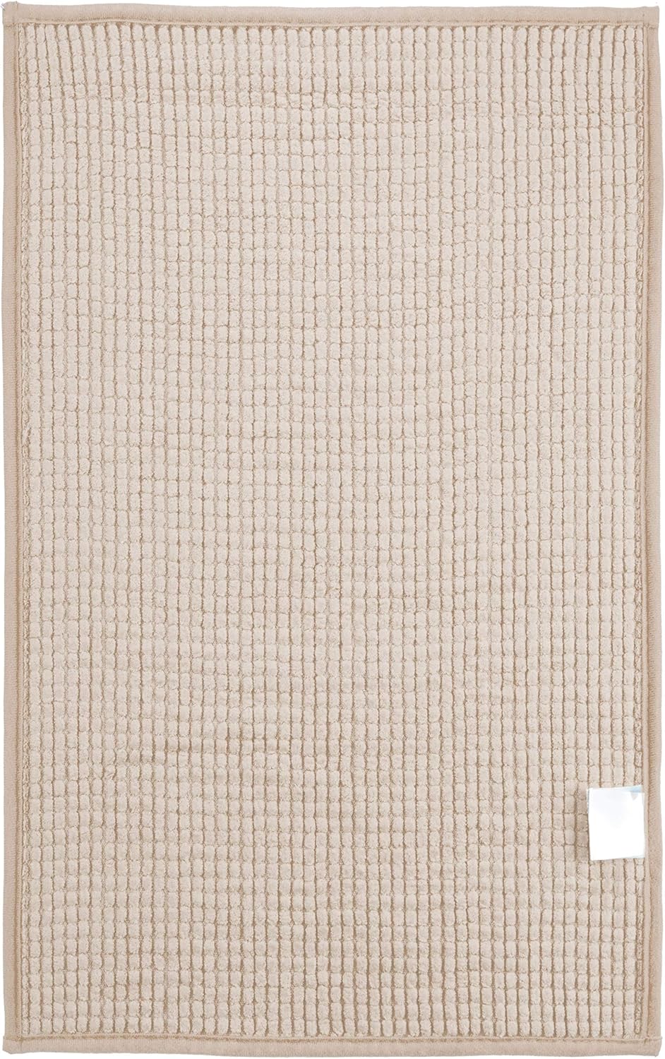 Brandsseller Moderne Chenille Badmatte Duschmatte Badeteppich im Shaggy Style (50x80 cm, Beige) 50x8